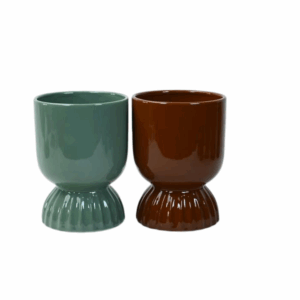 dolomite flower pot base in fish tail design